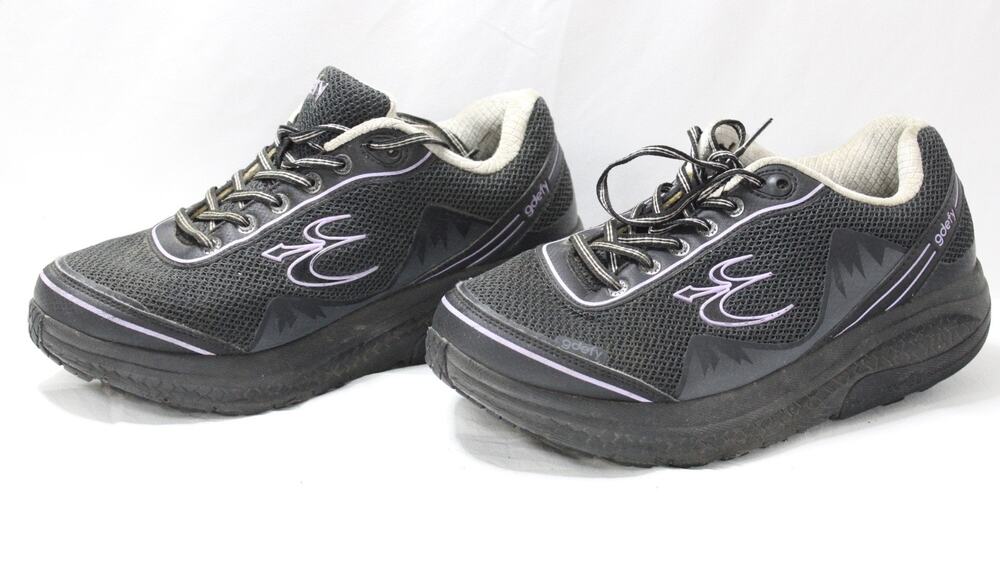 Gravity Defyer G-Defy Mighty Walk Black Purple Women's Size 9 Shoes TB9024FLP-W